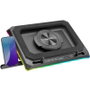 Mars Gaming MNBC-ULTRA Base Refrigeración Portátil hasta 18", Ventilador 140mm 2400RPM RGB, Hub 4x USB-A, Soporte Smartphone Ajustable 5 Posiciones CoolCore Airflow